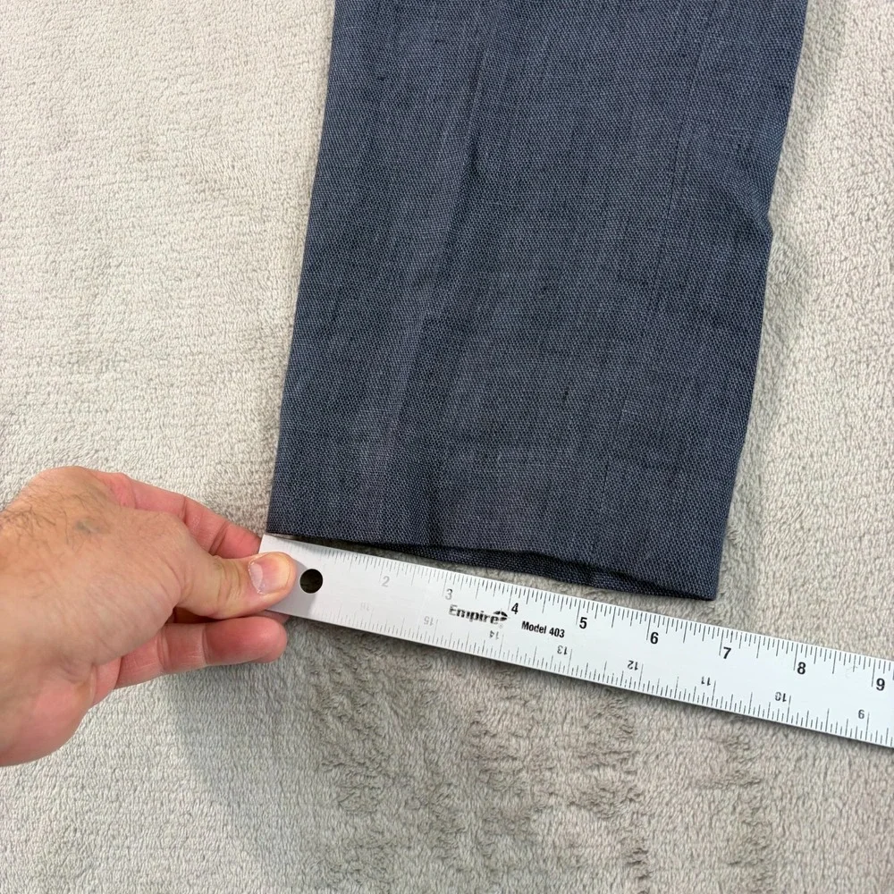 Banana Republic Modern Slim Fit Trouser Pants Navy 100% Linen Men 30x32 NWT $160